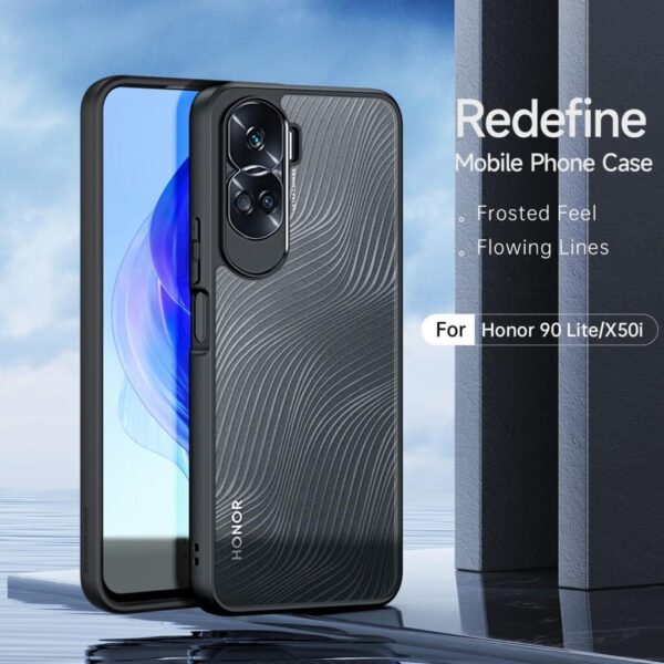 OIATROE Back Cover for Honor 90 Lite/X50i, [Slim-Fit] [Anti-fingerprint] [Matte Texture] -Black - Image 6