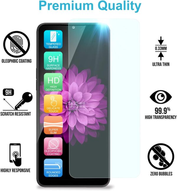 TJS Compatible with Motorola Moto Edge 5G 2021 Case, Moto Edge 5G UW Case, with Tempered Glass Screen Protector Defender Metal Ring Magnetic Support Kickstand Heavy Duty Protector Phone Case (Blue) - Image 10