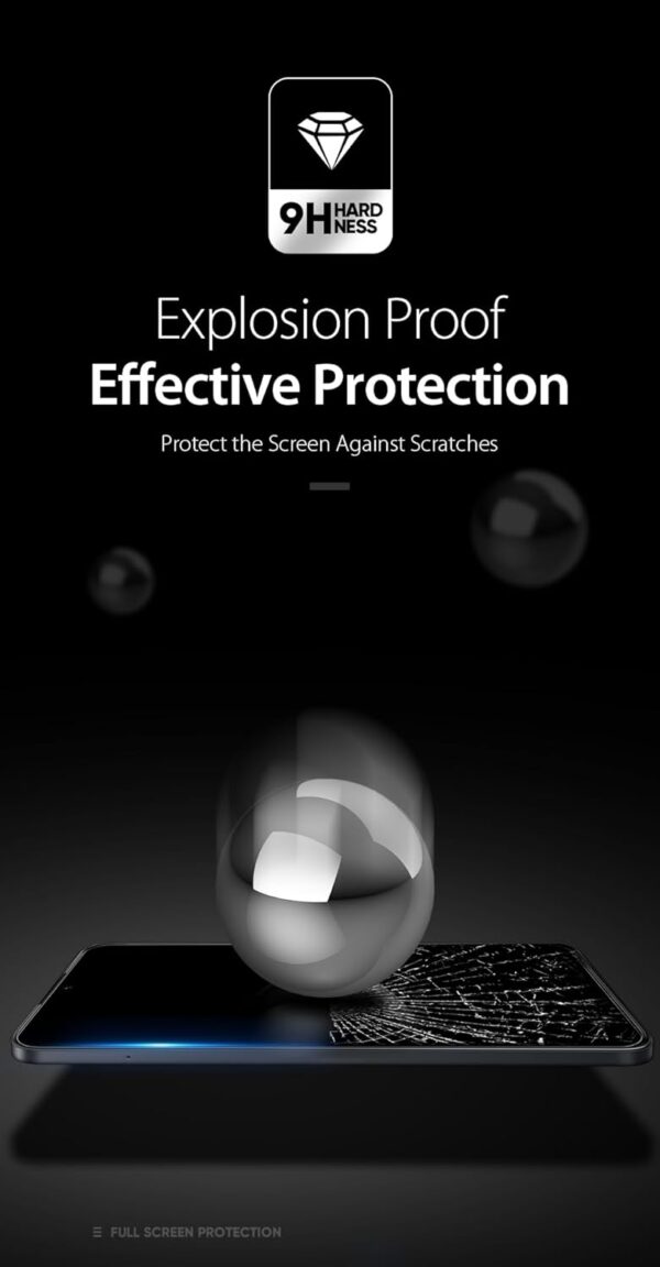 DUX DUCIS 9D Tempered Glass Screen Protector, Designed for Honor 90 Lite/X50i, Medium Alumina Glass Film Full Glue HD Clear Phone Screen Protector - Black (1-Pack) - Image 4