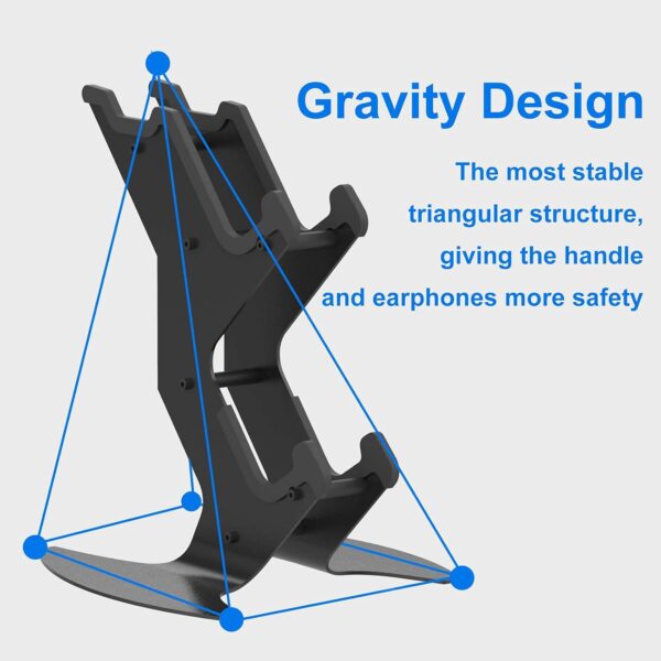 NBCP Controller Holder, Game Controller Rack Headset Stand for Xbox Series X S / Xbox one / PS5 / PS4 / NS / PC /Headset , Aluminum Metal Headset Mount Universal Organizer for Video Game Accessories - Image 5