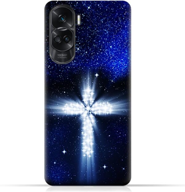 TPU Protective Back Case Cover for Honor 90 Lite (LTE 5G ) with Cross Pattern - Image 2