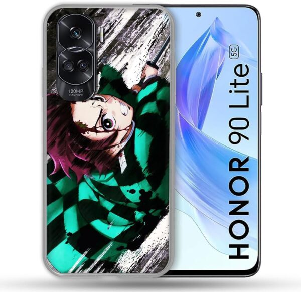 Cokitec Reinforced Case for Honor 90 Lite 5G Manga Demon Slayer Tanjiro - Image 2