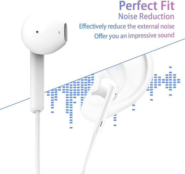 VEN-DENS For Honor 100/100 Pro/200/200 Pro/200 Lite/Honor 90/90 Smart/90 Lite Earphones Headphones In Ear Type C Earphones with Mic & Volume Control Hi-Fi Stereo Wired Earbuds Deep Bass Lightweight - Image 4