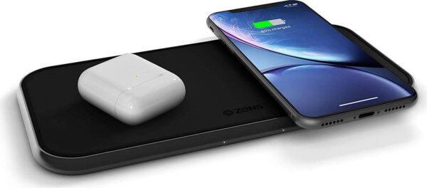 Zens Wireless Dual Charger - Black - Image 2
