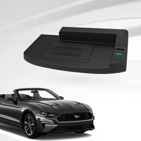 COTAZA Wireless Charger for Ford Mustang 2023 2022 2021 2020 2019 2018 2017 2016 2015, Chaging Mat/Pad for Ford Mustang S550 Accessories - Image 2