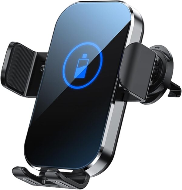 NALACAL Wireless Charger for Car, 15W Auto-Clamping Charger Mount, 360° Adjustable Air Vent Car Charging Holder, Fit for iPhone 14 13 12 11 10 8 Pro Max Xs, Samsung Galaxy S &Note Series LG etc - Image 2