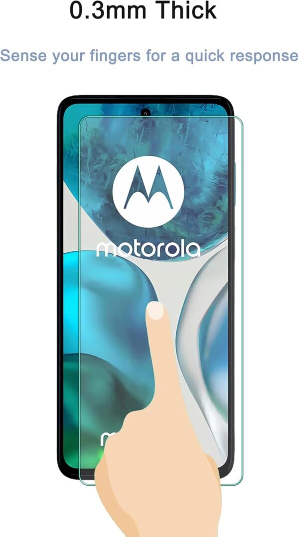 HYGMOCC Designed for Motorola MOTO G52 / MOTO G82 Tempered Glass Screen Protector, Anti-Scratch, Bubble-Free, 9H Hardness, Case Friendly (Pack of 2) - Image 5