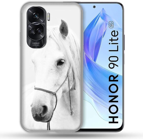 Cokitec Reinforced Protective Case for Honor 90 Lite 5G Animal Horse Crystal - Image 2