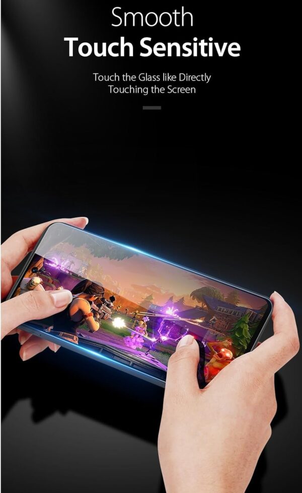 For Honor 90 Lite Screen Protector, Tempered Glass [Full Adhesive][Full Coverage] [Bubble-Free] [Anti Scratch] HD Clear High Responsive for Honor 90 Lite Black - Image 7