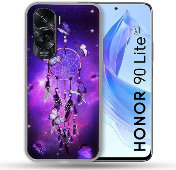 Cokitec Honor 90 Lite 5G Zen Dream Catcher Butterfly Reinforced Case Cover - Image 2