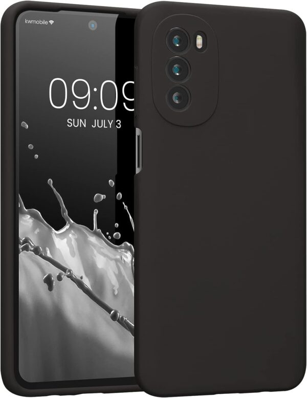 Case Cover For Motorola Moto G82 / Moto G52 Case, Thin TPU Cover with Camera Protection Anti-Scratch Slim Fit Flexible Phone Case for Motorola Moto G82 / Moto G52 (Black) - Image 2