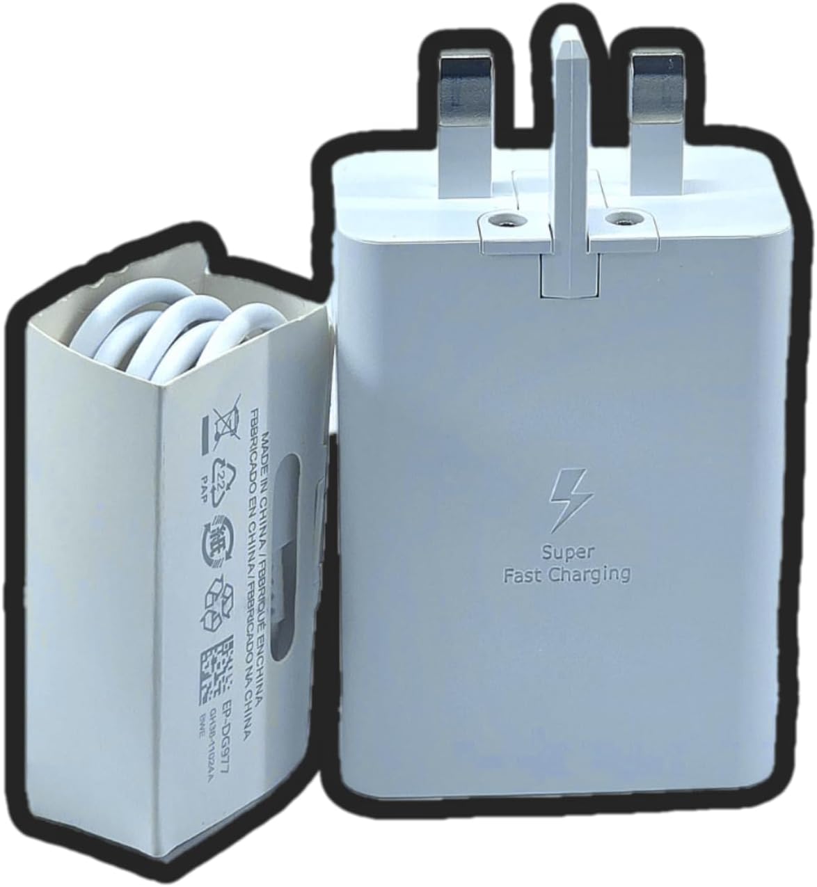 Jamal&Co 65W Super Fast Charger, 3 Port for All Type of Mobiles Phones 3-Porte: USB-C(PD3,0 PPSMax65W), USB-C(PD 3,0 PPS Max25W), USB-A(Max15W) (Adapter with Type_C Cable) - Image 2