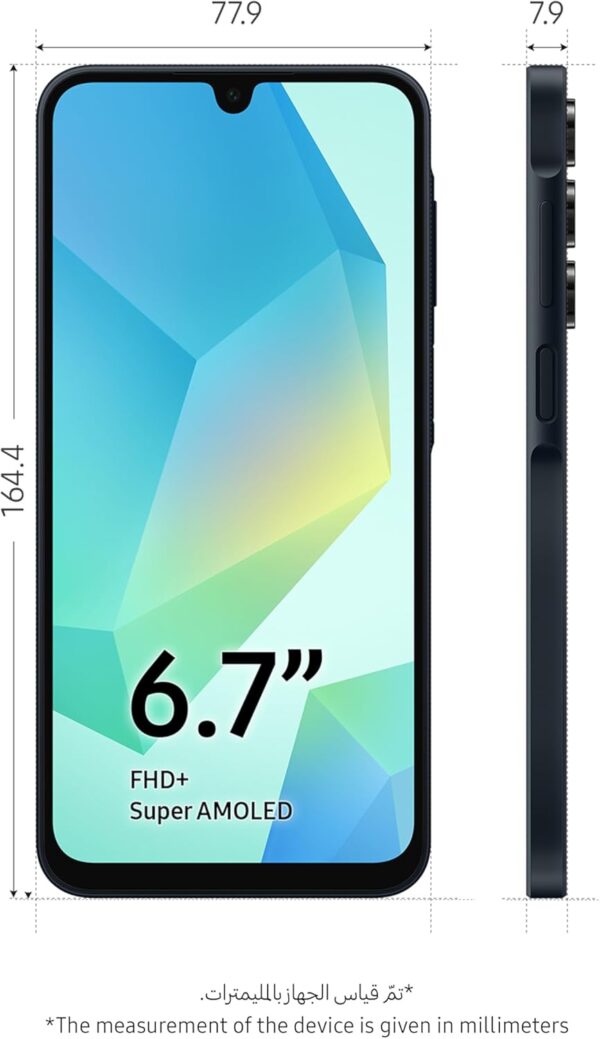 Samsung Galaxy A16 5G, Android Smartphone, Dual SIM Mobile Phone, 4GB RAM, 128GB Storage, Blue Black (UAE Version) - Image 4