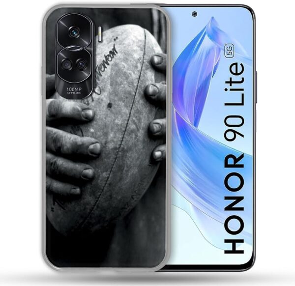 Cokitec Honor 90 Lite 5G Sport Rugby Ball Vintage Reinforced Case Cover - Image 2