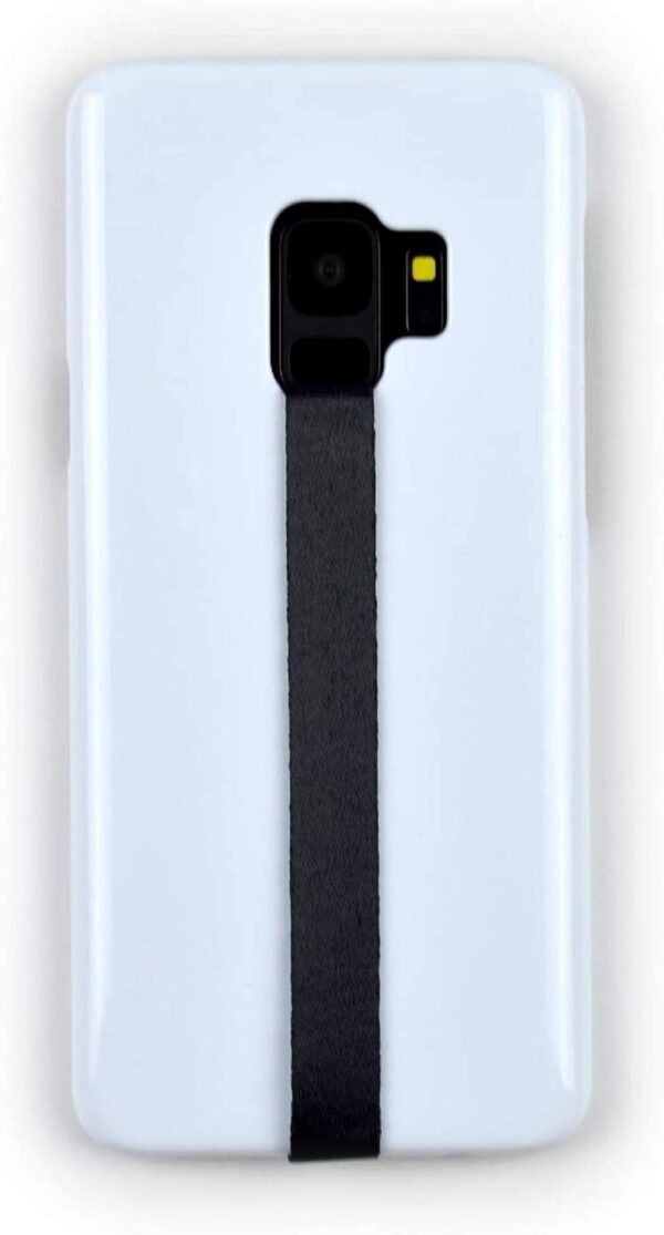 DELFINO Phone Loops Phone Loops Phone Grip Finger Strap Accessory for Mobile Cell Phone (Black) - Image 4