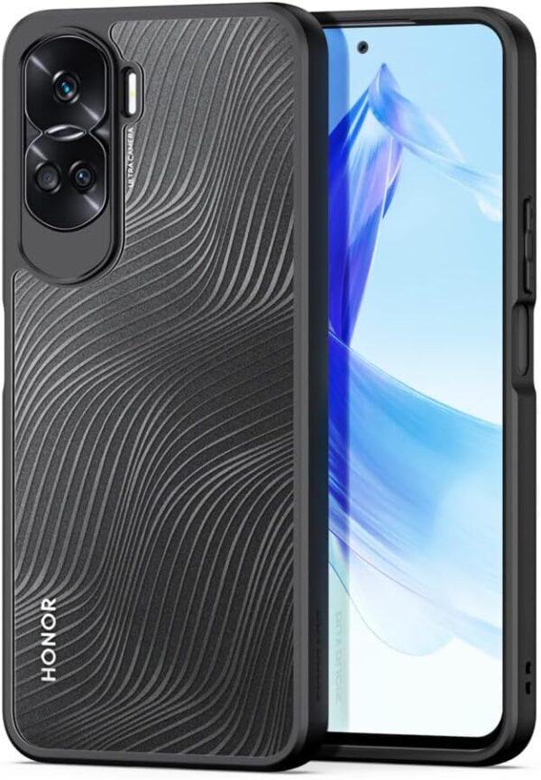 OIATROE Back Cover for Honor 90 Lite/X50i, [Slim-Fit] [Anti-fingerprint] [Matte Texture] -Black - Image 2