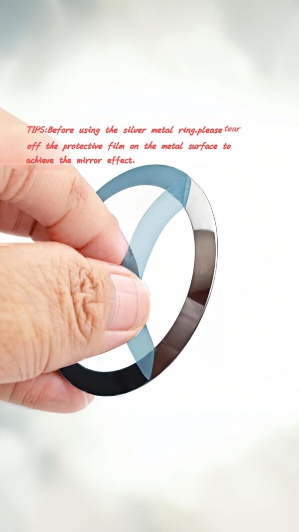 Sweet seven Universal Metal Rings for MagSafe Wireless Charger - 16 Piece Magnetic Wireless Car Charger Kit - Black - Image 4