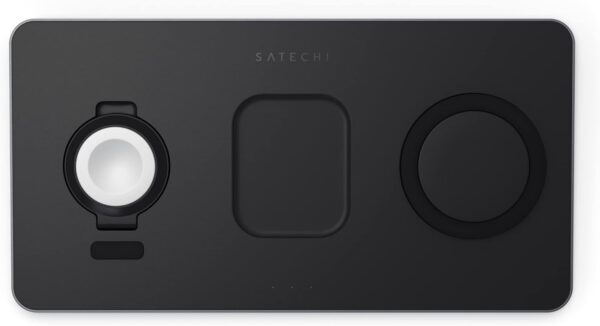 Satechi Trio Wireless Charger with Magnetic Pad –Qi Certified– Compatible with iPhone 13 Pro Max/13 Pro/13, iPhone 12 Pro Max/12 Pro/12/12 mini, AirPods Pro/Gen 3, Apple Watch Series 7/6/SE/5/4/3/2/1 - Image 3