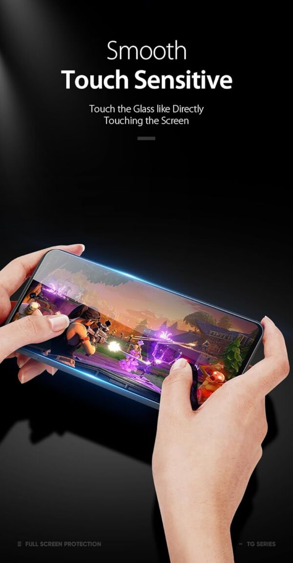 DUX DUCIS 9D Tempered Glass Screen Protector, Designed for Honor 90 Lite/X50i, Medium Alumina Glass Film Full Glue HD Clear Phone Screen Protector - Black (1-Pack) - Image 8