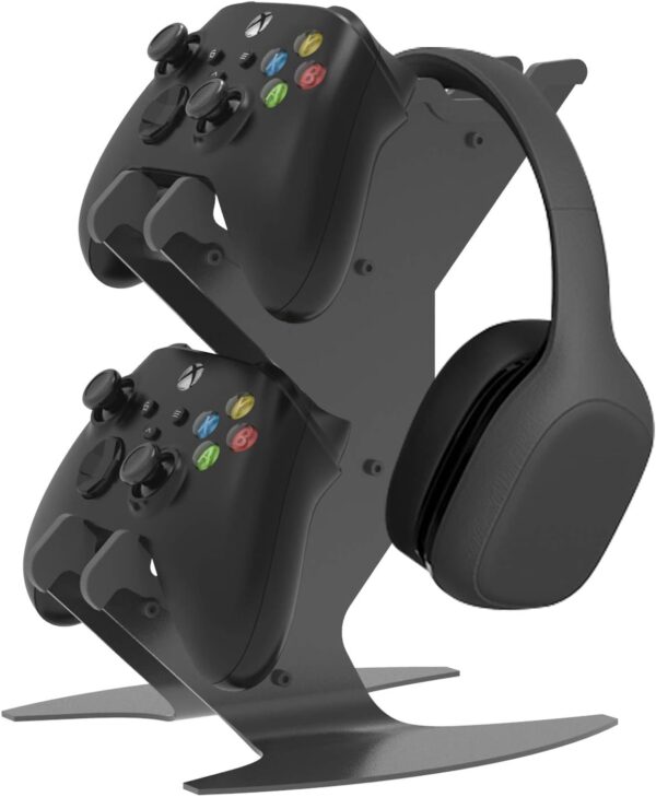 NBCP Controller Holder, Game Controller Rack Headset Stand for Xbox Series X S / Xbox one / PS5 / PS4 / NS / PC /Headset , Aluminum Metal Headset Mount Universal Organizer for Video Game Accessories - Image 2