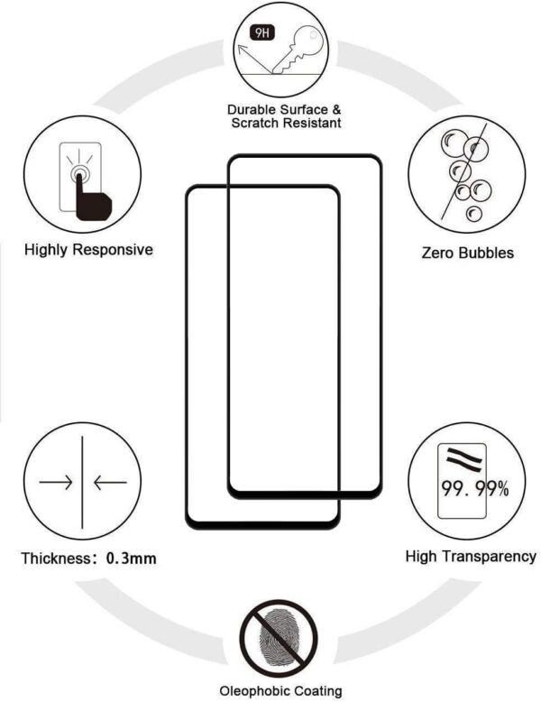 EasyLifeGo for Honor 90 Lite 5G Kickstand Case with Tempered Glass Screen Protector [2 pieces], Hybrid Heavy Duty Armor Dual Layer Anti-Scratch Case Cover, Blue - Image 8