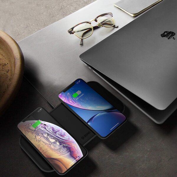 Zens Wireless Dual Charger - Black - Image 8