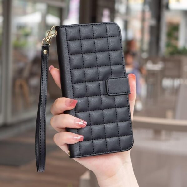 Tivenfezk Nadoli Geometric Wallet Case for Honor 90 Lite,Women's PU Leather Cover with Card Holder Magnetic Cover Kickstand Folio Purse Case - Image 3