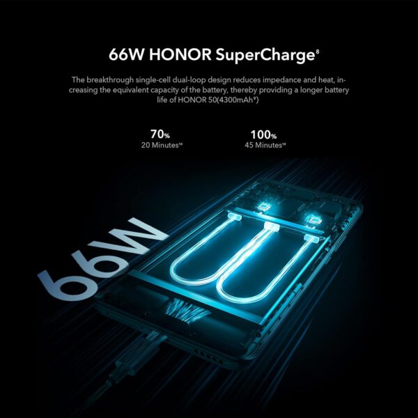 HONOR 50 5G SIM Free Mobile Phones 8GB+256GB with 108MP Camera, 120Hz 6.57" OLED Display, Qualcomm Snapdragon 778G, 66W Super Charging, International Version (Midnight Black) - Image 8