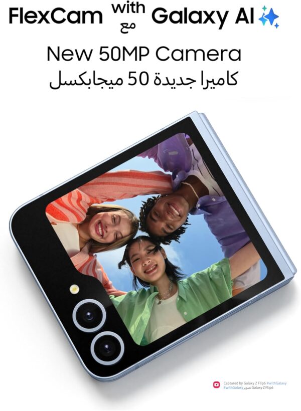 Samsung Galaxy Z Flip6, AI Phone, 12GB RAM, 256GB Storage, Mint, Android Smartphone, 50MP Camera, FlexCam, Long Battery Life (UAE Version) - Image 5