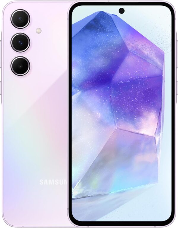 Samsung Galaxy A55 5G, 256GB Storage, 8GB RAM, Android Smartphone, Awesome Lilac (UAE Version) - Image 2