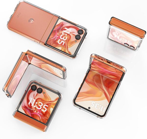 Foluu Motorola Razr 50 2024 Case, Moto Razr 50 2024 Case Hard PC Back Bumper Shockproof Scratch-Resistant for Motorola Razr 50 2024 (Crystal Clear) - Image 8