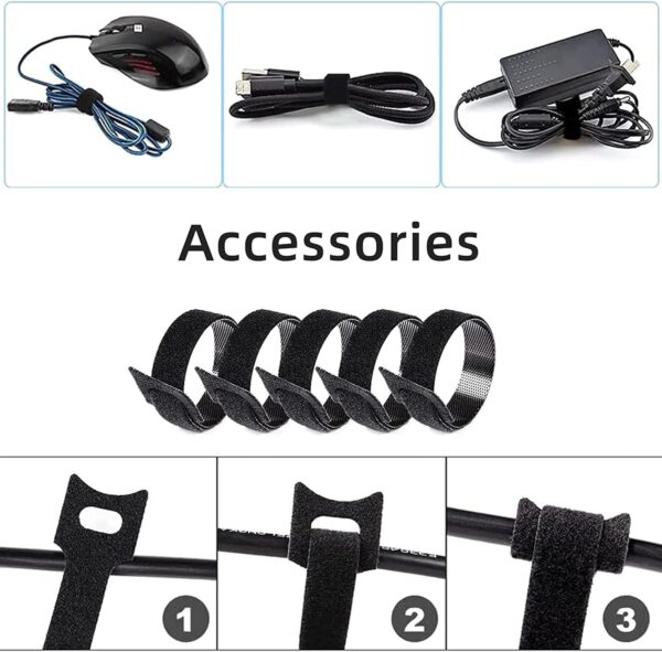Portable Electronic Accessories Bag Organizer, Travel Gadgets Storage Case Cable Organizer Pouch Compatible for Charger USB Cables SD Memory Cards Earphone Flash Hard Drive Phone Power Bank, Black S - Image 8