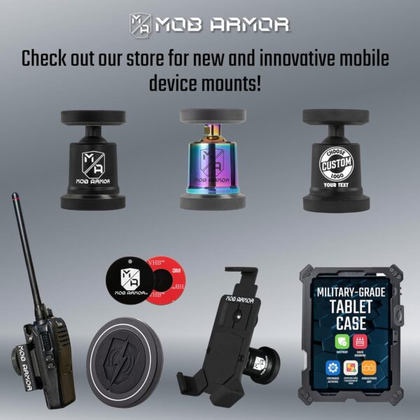 Mob Armor Magnetic Wireless Phone Charger - Voltage Series Phone Car Charging Station - Apple iPhone & Samsung Android Accessories - Wireless Charger Magnet Phone Holder - Image 6