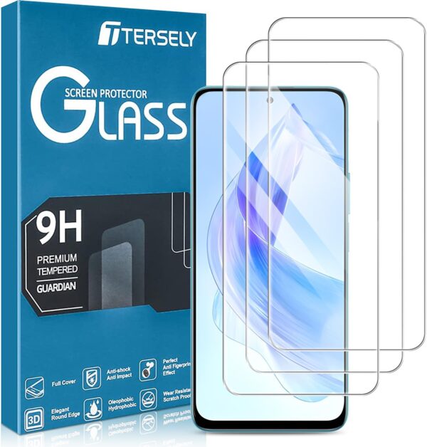 T Tersely [3-Pack] 9H Tempered Glass Screen Protector for honor 90 lite, Case Friendly, Ultra-Clear, Shatterproof, Anti-Scratch Film for Enhanced Protection - Image 2