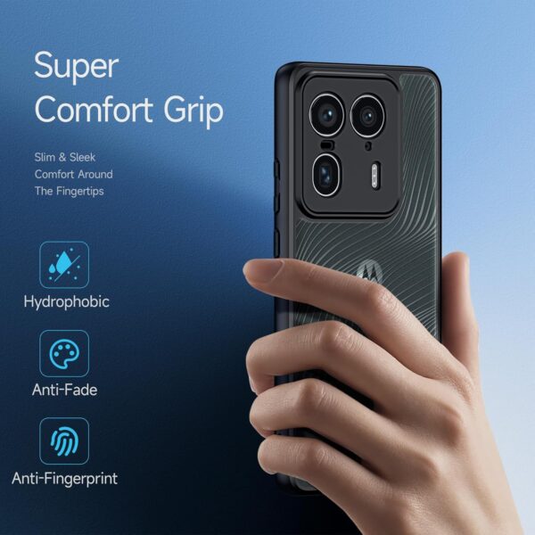 DUX DUCIS [Aimo] Series Case, Designed for Motorola Motorola Edge 50 Ultra/X50 Ultra, Magnetic Case Phone Cover - Black - Image 5