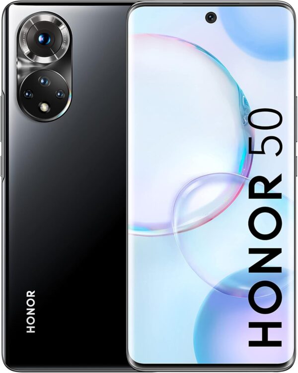 HONOR 50 5G SIM Free Mobile Phones 8GB+256GB with 108MP Camera, 120Hz 6.57" OLED Display, Qualcomm Snapdragon 778G, 66W Super Charging, International Version (Midnight Black) - Image 2