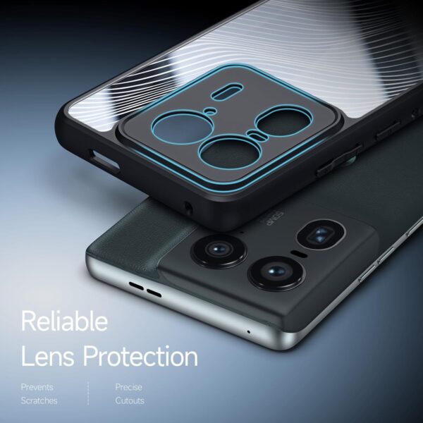 DUX DUCIS [Aimo] Series Case, Designed for Motorola Motorola Edge 50 Ultra/X50 Ultra, Magnetic Case Phone Cover - Black - Image 8