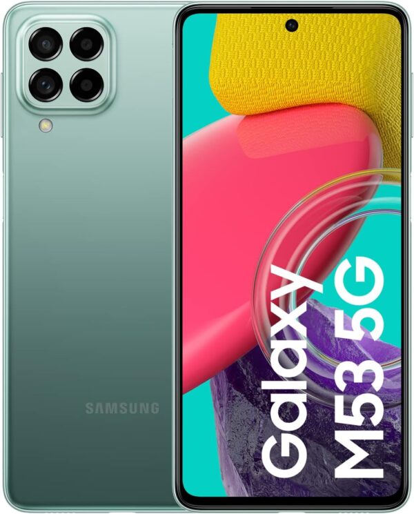 Samsung Galaxy M53 5G Mobile Phone SIM Free Android Smartphone 8GB RAM 128GB Storage Khaki Green [Amazon Exclusive] - Image 2
