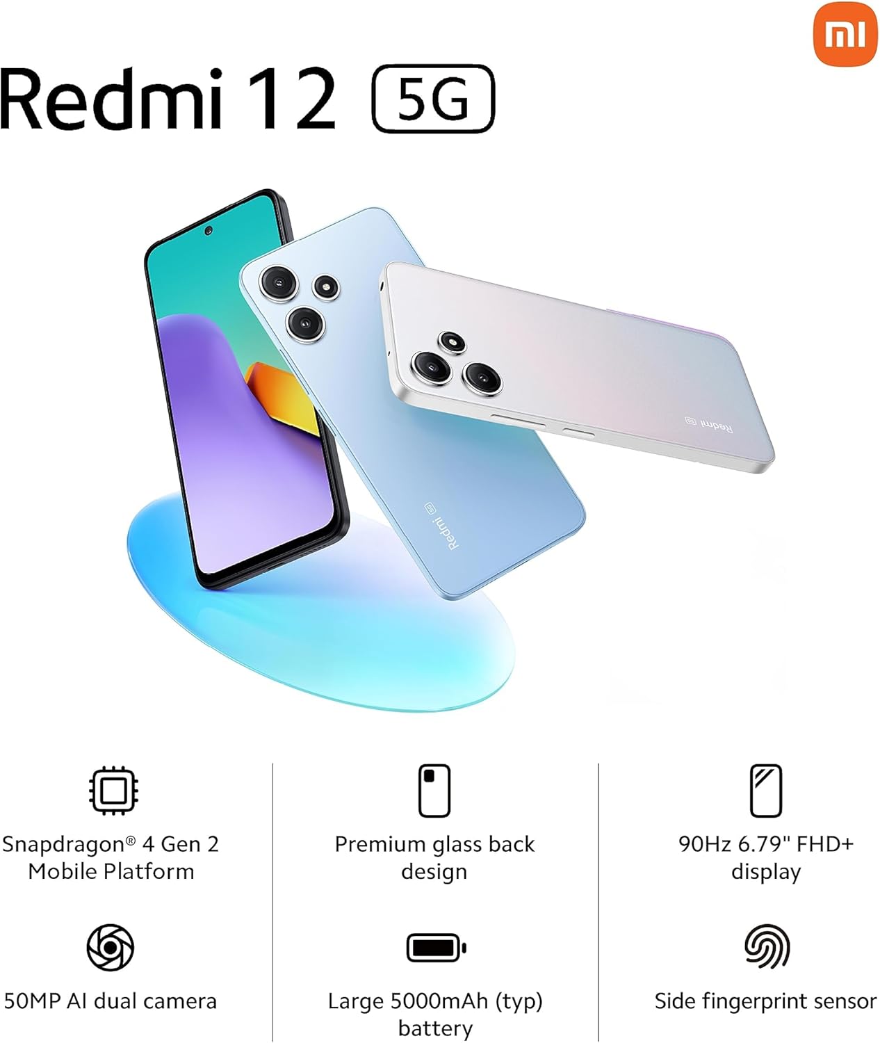Xiaomi Redmi 12 5G Dual SIM Moonstone Silver 8GB RAM 256GB Snapdargon 4 Gen2 50MP camera 6.79 Gorilla glass 5000Mah battery 8GB virtual Ram-Indian Version - Image 11
