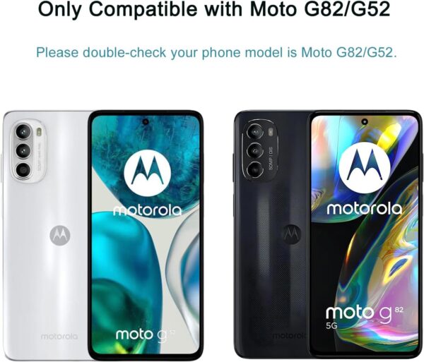 HYGMOCC Designed for Motorola MOTO G52 / MOTO G82 Tempered Glass Screen Protector, Anti-Scratch, Bubble-Free, 9H Hardness, Case Friendly (Pack of 2) - Image 3