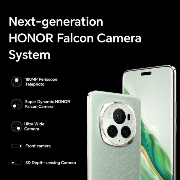 Honor Magic 6 Pro 5G Dual SIM Epi Green 12GB RAM 512GB With Free Gifts and Screen Protection - Middle East Version - Image 4