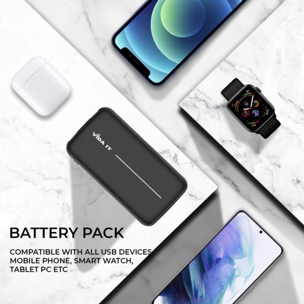 Vida IT USB Power Bank for Heated Jacket Vest Gilet 10000mAh Battery Pack 5V 2A, Thin Power Pack Portable Charger for iPhone Samsung Galaxy Mobile Phone Tablet, Slim Lightweight with Long Battery Life - Image 9