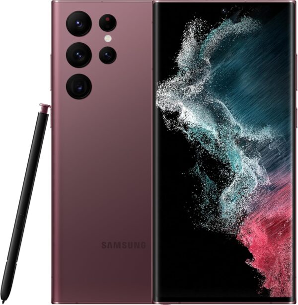 Samsung Galaxy S22 Ultra SM-S908B - 8GB 128GB (Burgundy) - Image 2