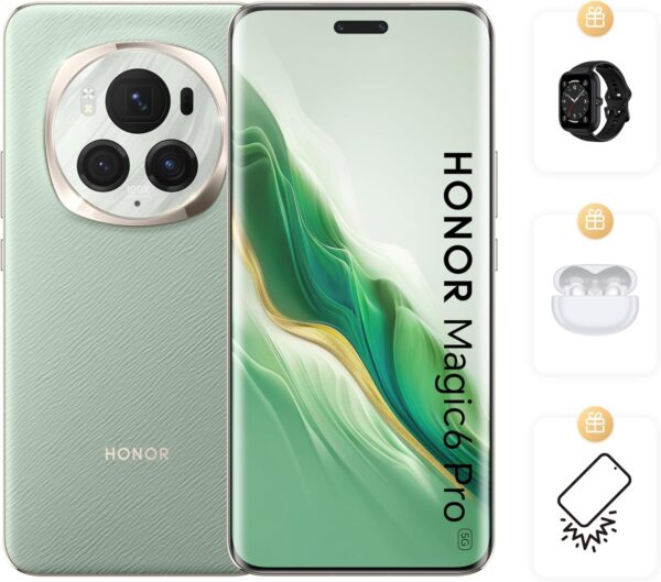 Honor Magic 6 Pro 5G Dual SIM Epi Green 12GB RAM 512GB With Free Gifts and Screen Protection - Middle East Version - Image 3