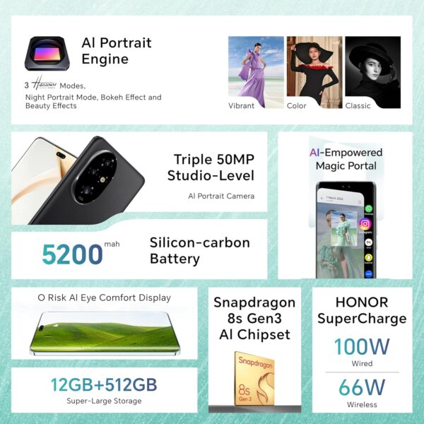 HONOR 200 Pro 5G 12GB RAM + 512GB Dual SIM Black With Free GIFTS - Middle East Version - Image 5