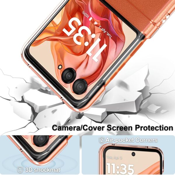 Foluu Motorola Razr 50 2024 Case, Moto Razr 50 2024 Case Hard PC Back Bumper Shockproof Scratch-Resistant for Motorola Razr 50 2024 (Crystal Clear) - Image 5