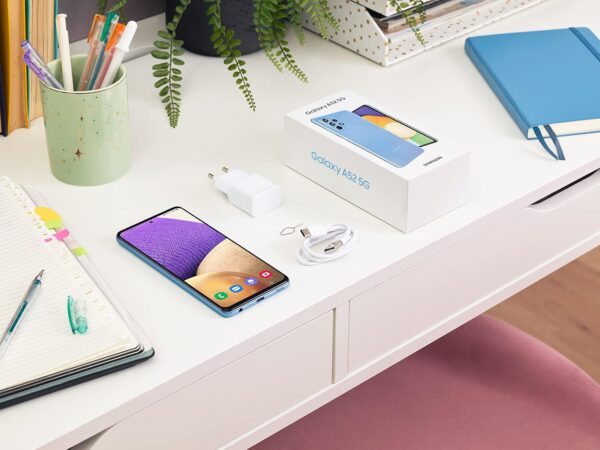 Samsung Galaxy A52 5G - Smartphone 256GB, 8GB RAM, Dual Sim, Blue - Image 15