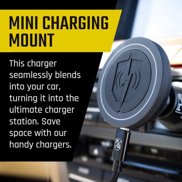 Mob Armor Magnetic Wireless Phone Charger - Voltage Series Phone Car Charging Station - Apple iPhone & Samsung Android Accessories - Wireless Charger Magnet Phone Holder - Image 4