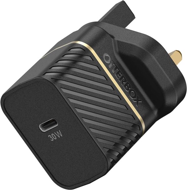 OtterBox USB-C PD GaN Wall Charger 30W, USB-C Fast Charger for Smartphone and Tablet, Drop Tested, Rugged, Ultra Durable, Black - Image 2