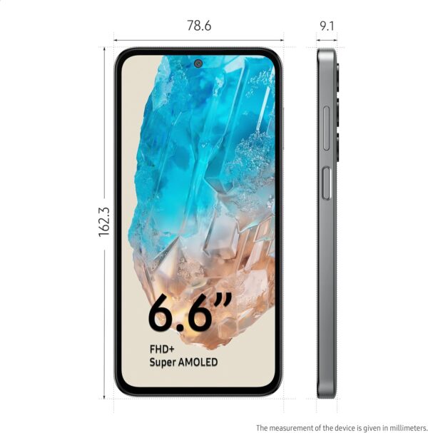 Samsung Galaxy M35 5G (Thunder Grey,6GB RAM,128GB Storage)| Corning Gorilla Glass Victus+| AnTuTu Score 595K+ | Vapour Cooling Chamber | 6000mAh Battery | 120Hz Super AMOLED Display| Without Charger - Image 7